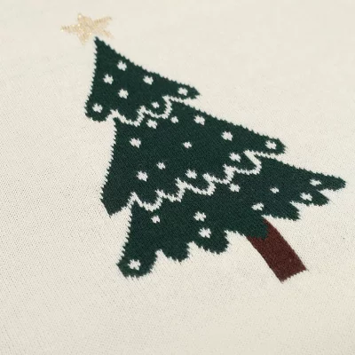 Плед из хлопка с новогодним рисунком Christmas Bows 130X180 CM 6
