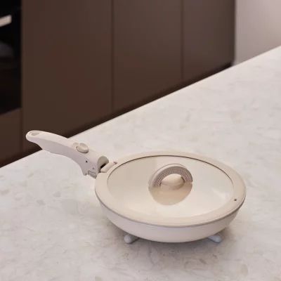 Сковорода с крышкой и съемной ручкой Smart Ceramic Ø20 CM 3