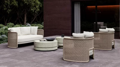 Столик бетонный Miura 90X90X32 CM 4