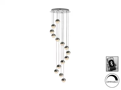 Подвесной светильник Sphere LED 14L Ø51 DIM Bluetooth хром 50X50X175 CM 8