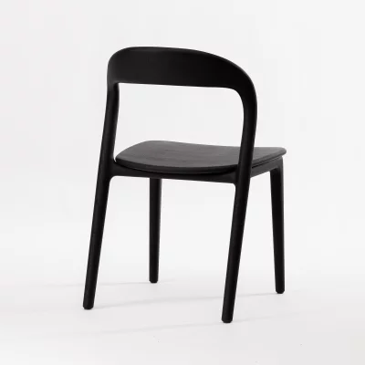 Стул Лугано без подлокотников дуб каркас тон черный 46X45X78 CM 4