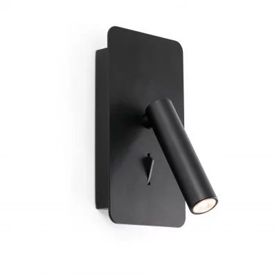 Черный настенный светильник для чтения Suau USB C LED 3W 14X9.7X17 CM 4