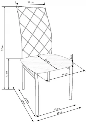 Стул кухонный 43X57X97 CM 9