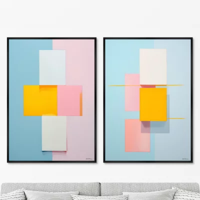 Набор из двух постеров на холсте Marshmallow dreams 75X105 / 75X105 CM 8