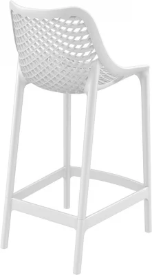 Стул пластиковый полубарный Air 44X51X95 CM белый 3