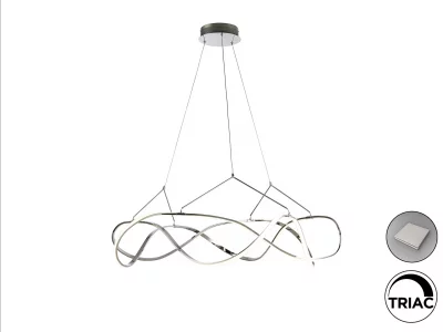 Подвесной светильник Molly LED хром DIM 110X110X38 CM 5