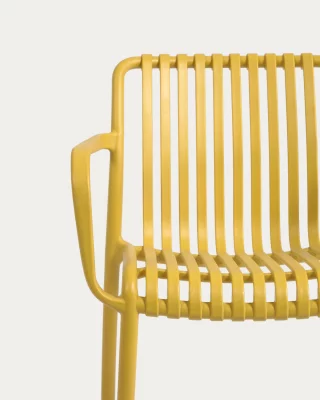 Штабелируемый уличный стул Isabellini жёлтый 57X51X80 CM 5
