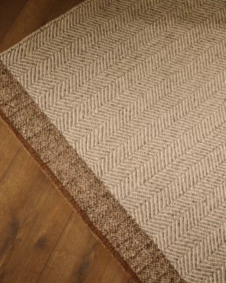 Бежевый шерстяной жаккардовый ковёр Nifelia 200X300 CM 3