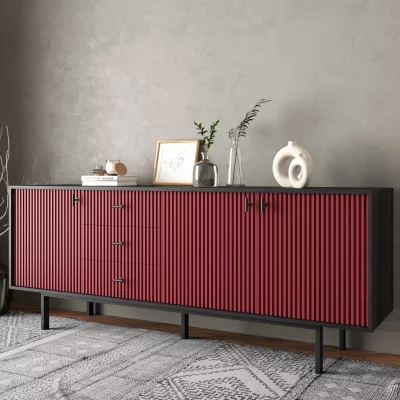 Комод Emerson 190X45X75 CM Red 3