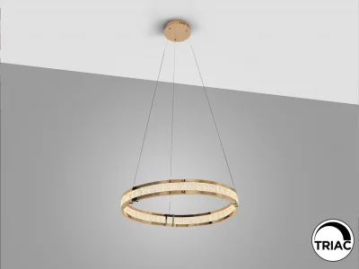 Люстра с 1 кольцом блестящее золото 60X8 CM 10