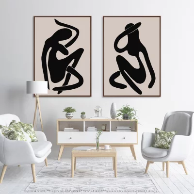 Диптих на холсте Sensual vibrations 75X105 / 75X105 CM 4