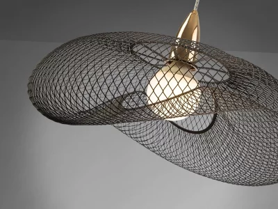 Подвесной светильник Forma 1L черный/золотой 55X46X28 CM 8