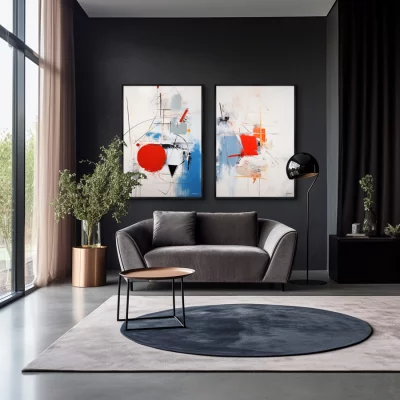 Набор из двух постеров на холсте The Ships 75X105 / 75X105 CM 4