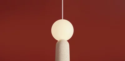 Подвесной светильник Shapes белый бетон 15