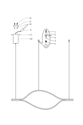 Подвесной светильник Tape Light 4