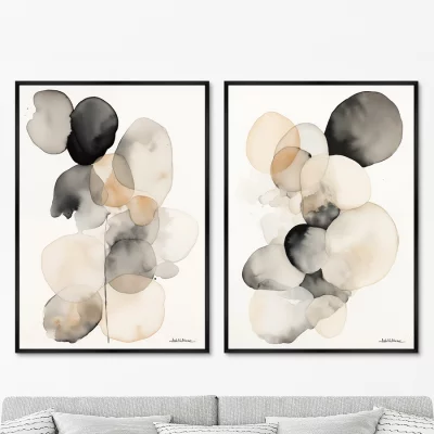 Набор из двух постеров на холсте Spilled drops 75X105 / 75X105 CM 8