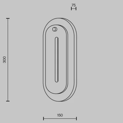 Настенный светильник Ventana 15X8X30 CM 5