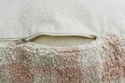 Хлопковый пуф Vichy Rose 40X40X20 CM 5