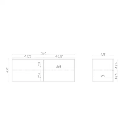 Тумба подвесная ML074 8