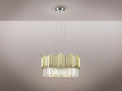 Люстра Tiara 6L хром-золотой 51X148 CM 5