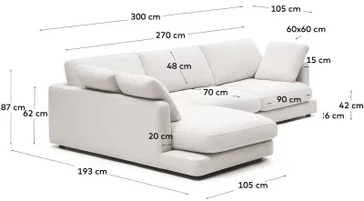 Диван Gala 300X193X87 CM 8
