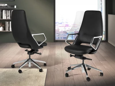 Офисное поворотное кресло из экокожи Raimundo 57X68X113 CM 4