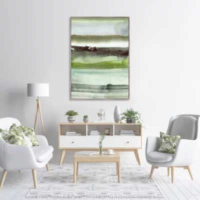 Репродукция на холсте Two lonely boats 75X105 CM 3
