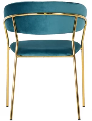Стул Turin 56X50X78 CM бирюзовый 4