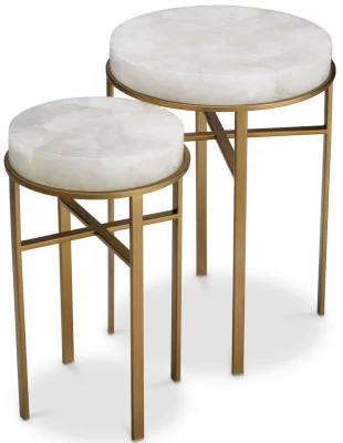 Комплект из двух придиванных столиков Hoxton 30X30X51 / 40X40X56 CM 3