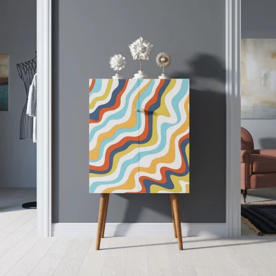 Комод на высоких ножках Berber 70X45X120 CM 4