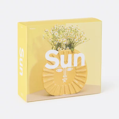 Ваза для цветов sun, 18 см, желтая 8