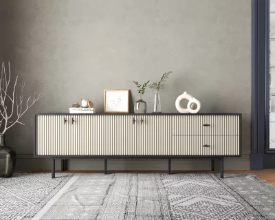 Комод с четырьмя дверками и двумя ящиками Emerson 190X45X60 CM 5