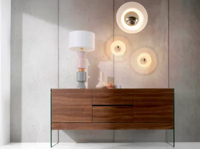 Комод со шпоном из ореха CP1410-E 180X45X85 CM 4