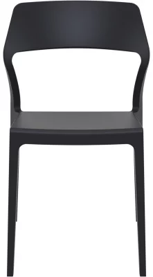Стул пластиковый Snow 52X56X83 CM чёрный 4