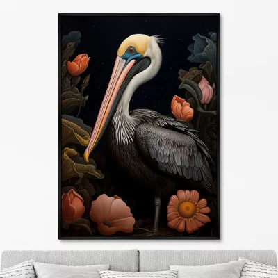 Постер на холсте Beautiful Pelicans 75X105 CM 6