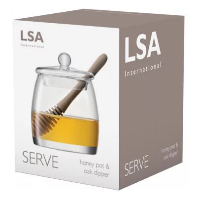 Банка для мёда serve с деревянной ложкой 6