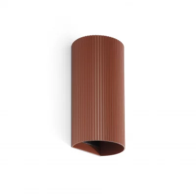 Настенный светильник круглый терракотовый с рифлением 2xGU10 15.5X8X6.5 CM 4