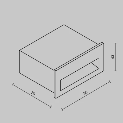 Подсветка для лестниц Футо 8.6X4.3X7 CM 8