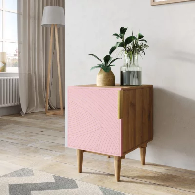 Тумбочка прикроватная Line 40X35X55 CM pink 3