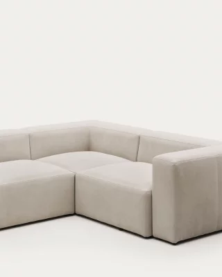Угловой диван на 4 места Blok бежевый 320X230 CM 4