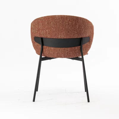 Стул Шамбери бордовая ткань ножки металл черный 59X60X80 CM 5