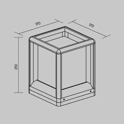 Ландшафтный светильник Trim 17X17X21 CM 6