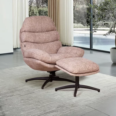 Кресло с оттоманкой Sven 80X92X103 / 48X44X45 CM 4