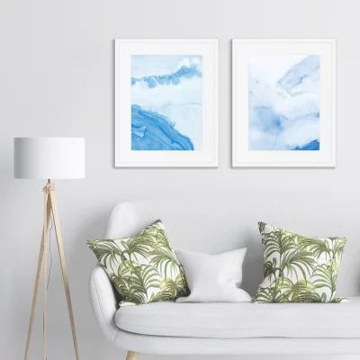 Диптих Mountain peaks in the snow 42X52 / 42X52 CM 4