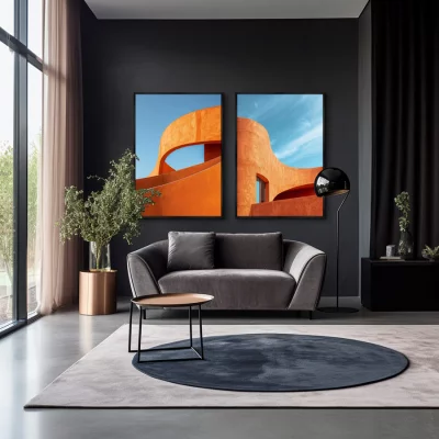 Набор из двух постеров на холсте Flexibility of Forms 75X105 / 75X105 CM 4