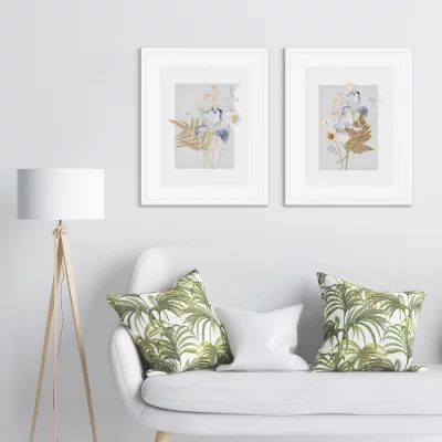 Набор двух постеров Floral set in pale shades 42X52 / 42X52 CM 4