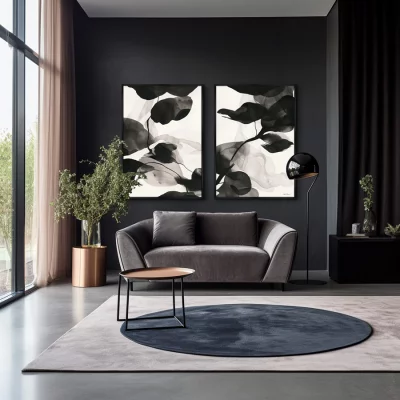 Набор из двух постеров на холсте Orchids 75X105 / 75X105 CM 4