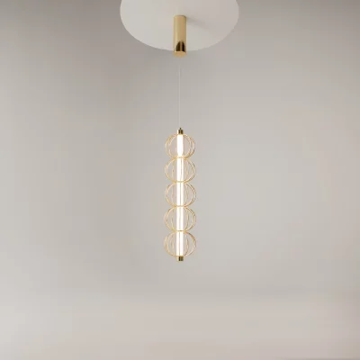 Подвесной светильник Золотая клетка 13.9X13.9X375.8 CM 13