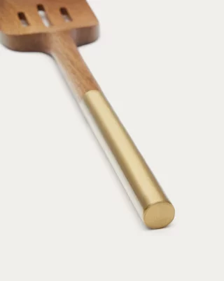 Шпатель с отверстиями Sataya из акации FSC 100% 35.6X8X1.9 CM 4