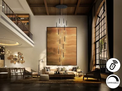 Подвесной светодиодный светильник Varas 90X90X500 CM 4
